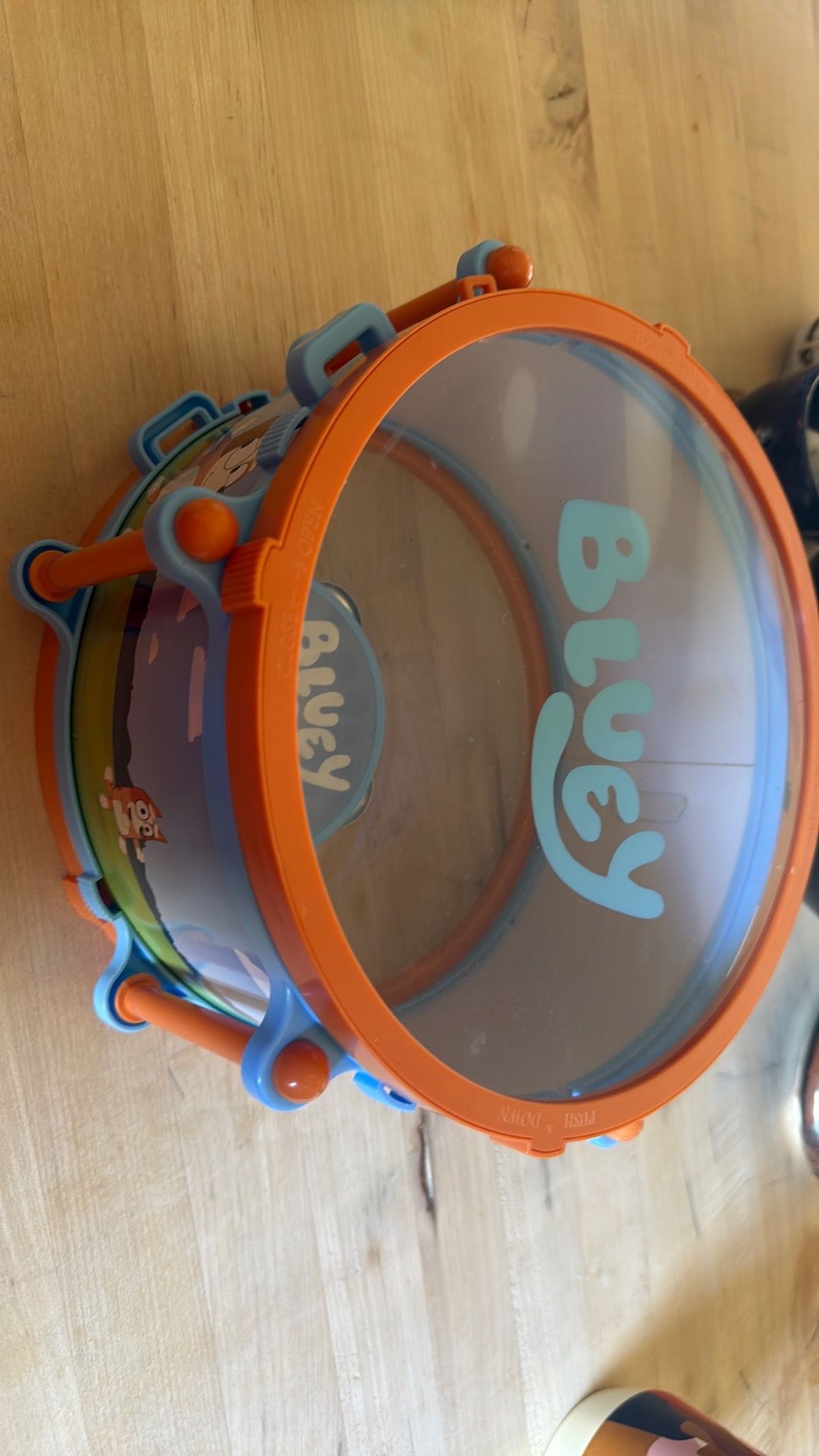 Bluey drum and tambourine