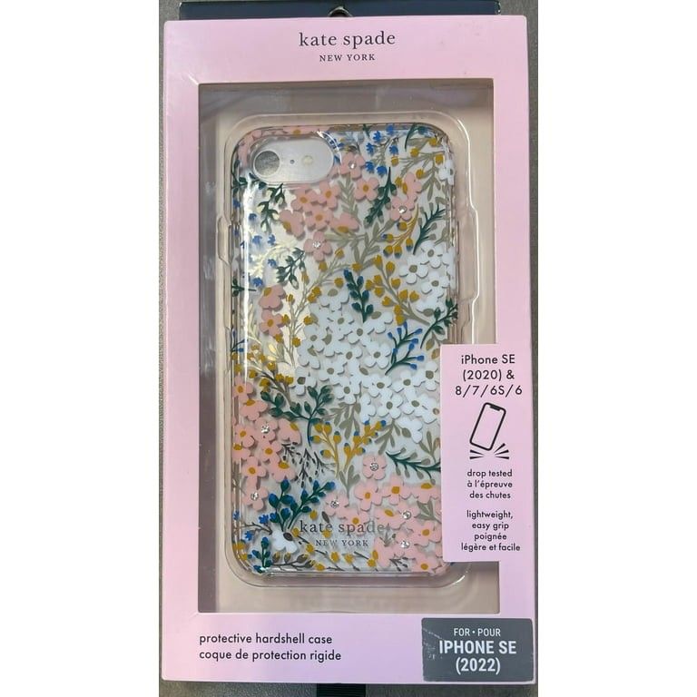 Kate Spade New York Flower Clear Hardshell Case Protective iPhone SE 8/7/6s/6