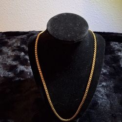 Yellow Gold Ion Plated Stainless Steel Necklace 