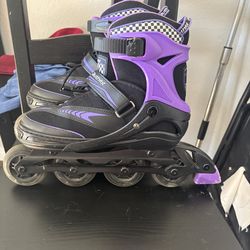 Adjustable children’s rollerblades