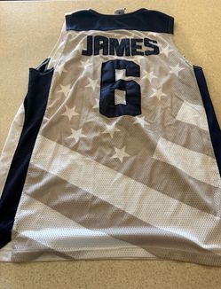 Team USA LeBron James Olympics Nike Basketball Jersey Medium