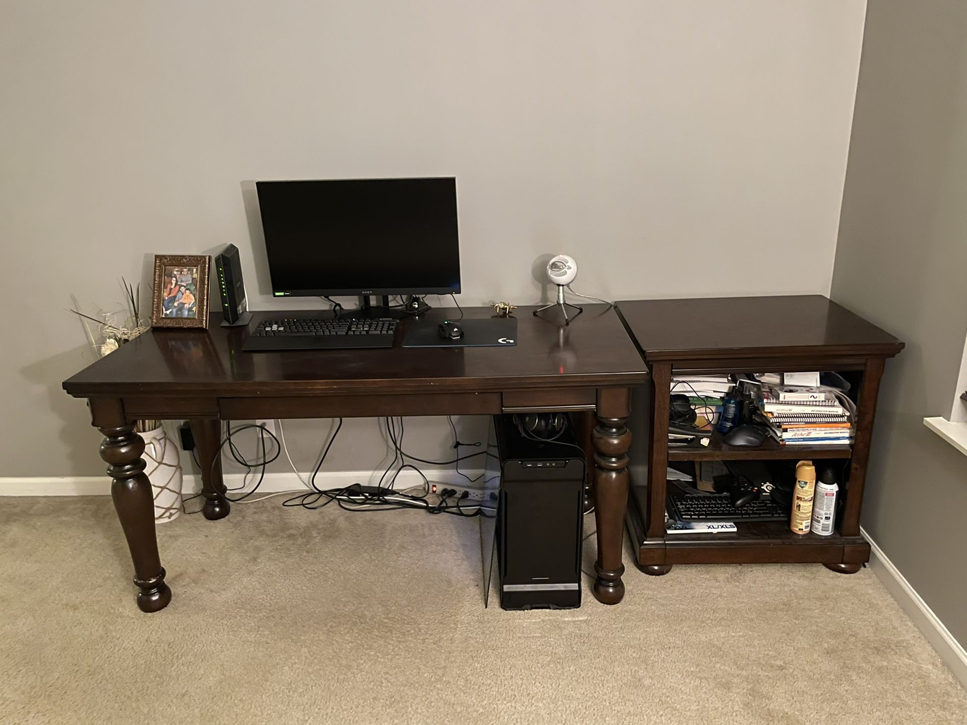 Computer Desk and Table