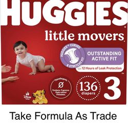 Huggies Size 3 Little Movers Diapers Pañales 