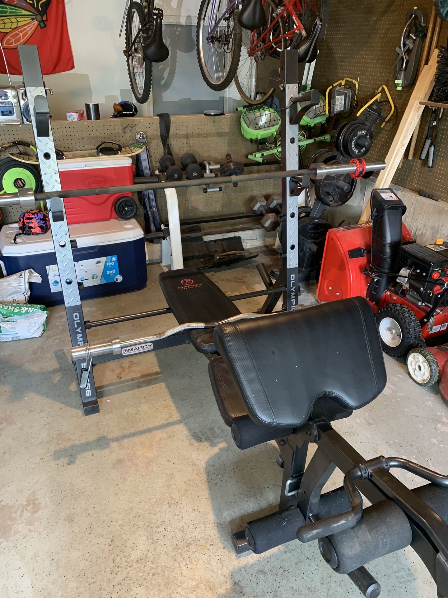 Weight Bench With Weights/bars