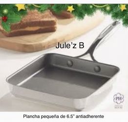 Princess House. Plancha Cuadrada Pequeña De 6.5” Antiadherente Nuevo En Su Caja