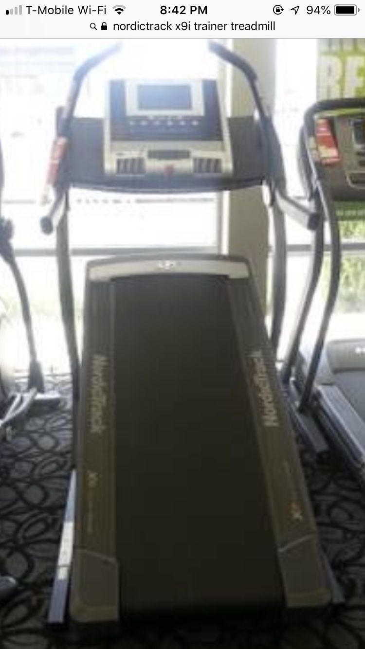 Nordictrack x9i trainer treadmill