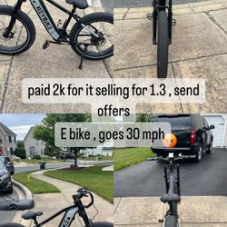 HEYBIKE E bike for sale. 1200 willing to negotiate
