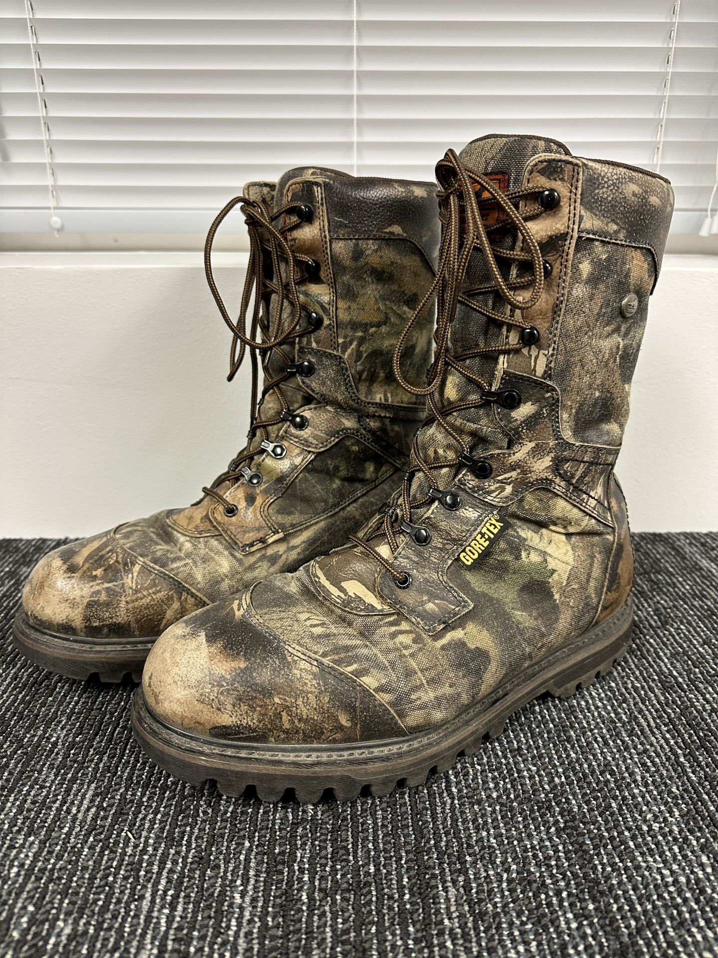 Red Wing Irish Setter Grizzy Tracker Hunting Boots Size 12 D