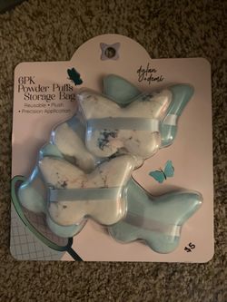 Powder Puffs With Reusable Bag $5