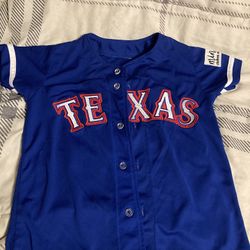 Kids Texas Rangers Baseball Jersey Size 5