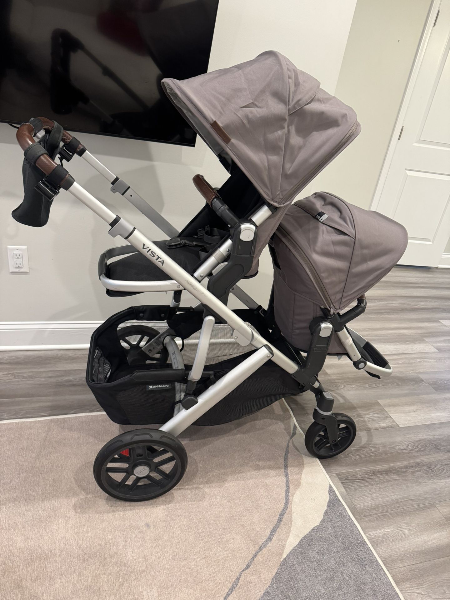 Double Stroller with Bassinet and Car Seat