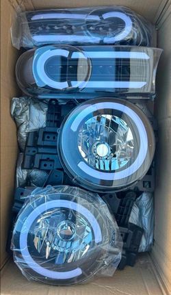 07-14 Toyota FJ Cruiser LED DRL Headlights Luces Micas Calaveras Faros Faroles Focos Headlamps