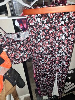 SHEIN Floral Two-Piece Set Size XS