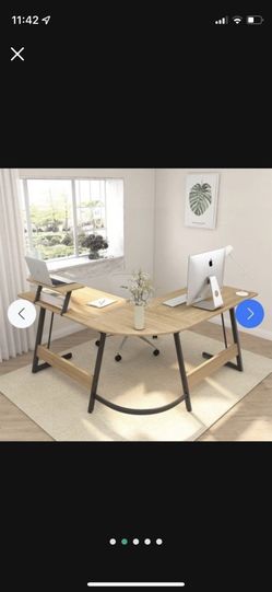 L shape table