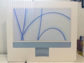 Apple iMac 24" M1 Blue 2TB SSD drive 16GB RAM MAXED SPECS IN BOX (EXCELLENT)