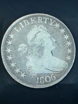 1806 Draped Bust Half Dollar Early US Silver Coin Raw