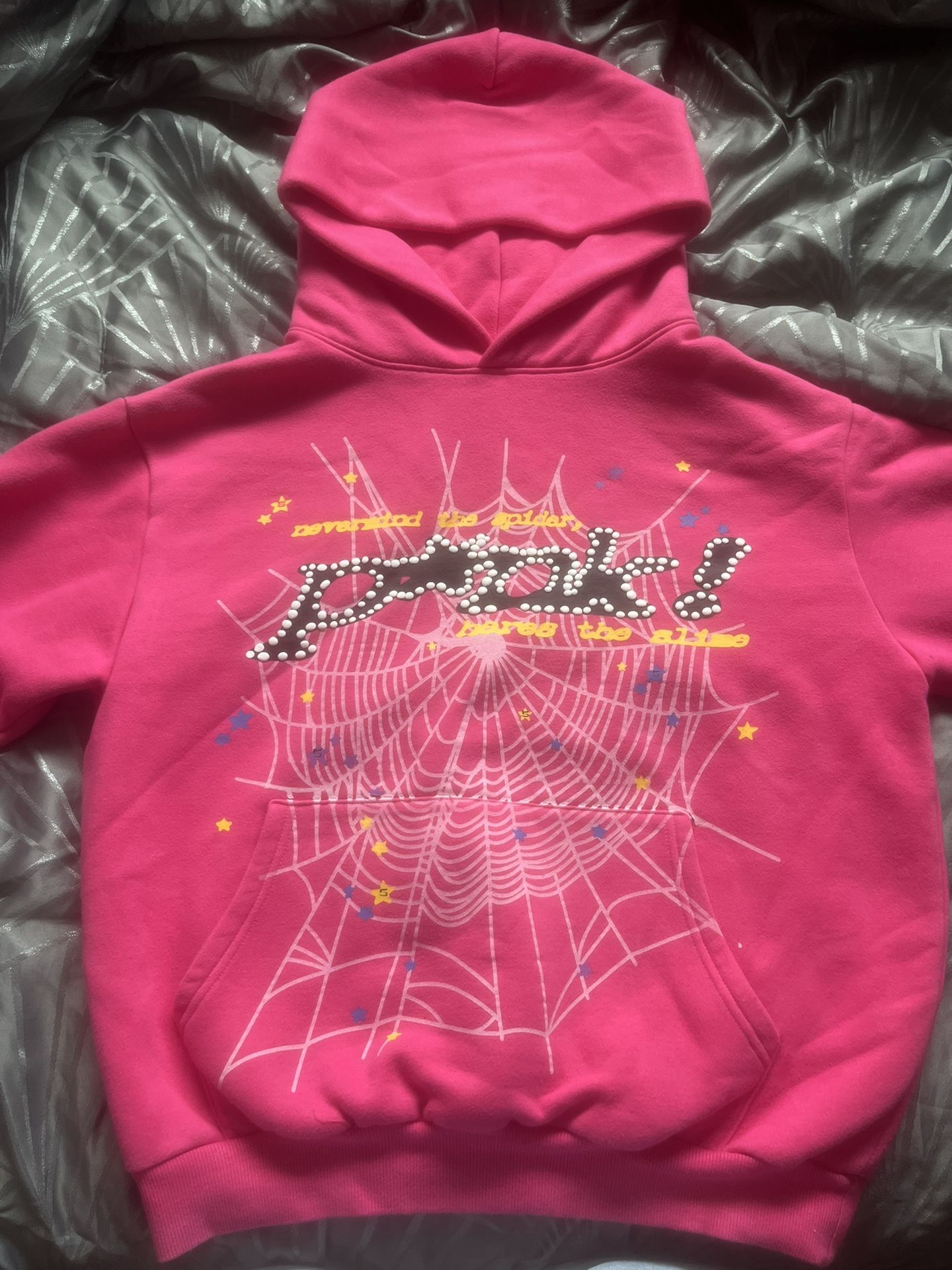 Pink Sp5der hoodie *NOT FIRM, PLS ASK FOR NEGOTIATING * TRADE TOO