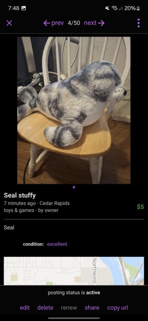 Seal Stuffed Animal