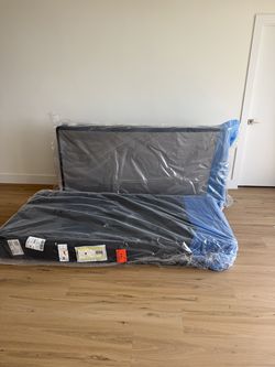 Two Twin XL Box Springs — Brand New, Factory Wrapped — Pair Makes a King