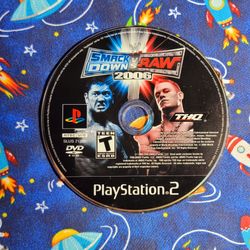 WWE Smackdown Vs Raw 2006 PS2 Sony PlayStation 2 Game Disc