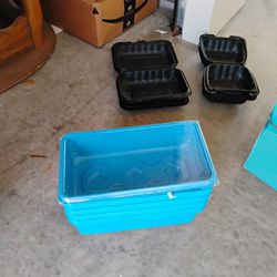 5 Plastic Multipurpose Boxes 