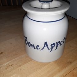 Bone Appétit Ceramic Pet Treat Cannister