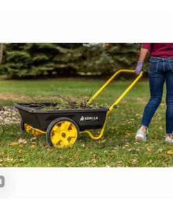 GORILLA CARTS 4 cu. ft. Poly Utility Garden Cart, 300 Ibs. Capacity