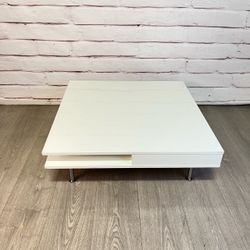 Ikea Tofteryd Glossy White Coffee Table