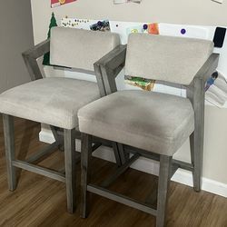 Grey Bar Stools (set of 2)