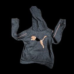 Unisex Kids Puma Hoodie Grey Size 3t  