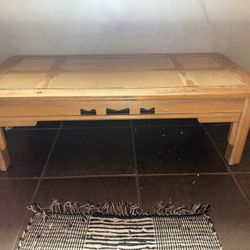Vintage Wood Coffee and End Table 