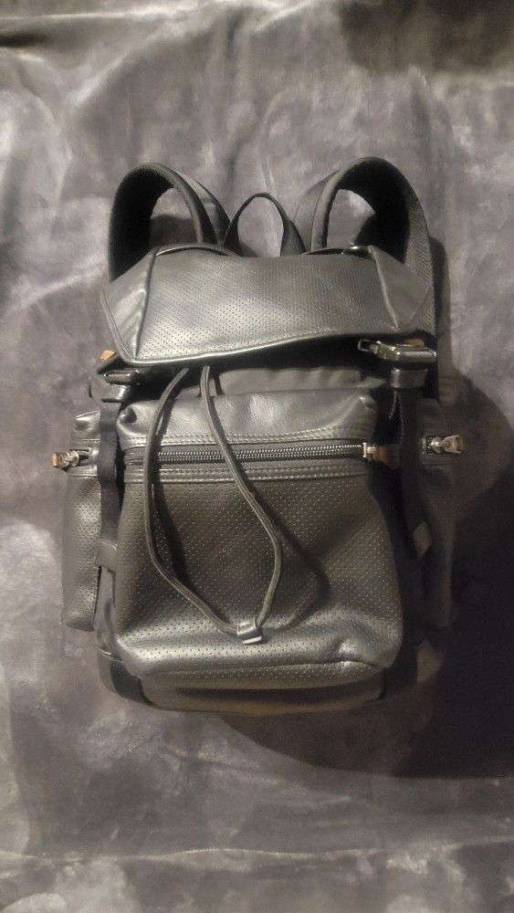 Mens Designer Black Coach All Terrain Trek BackPack (Authentic)
