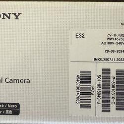 Sony ZV-1F Vlogging Camera – Excellent Condition – Includes Box & Accessories 