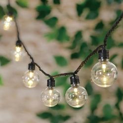 30-Count LED G40 Globe String Lights with Black Wire