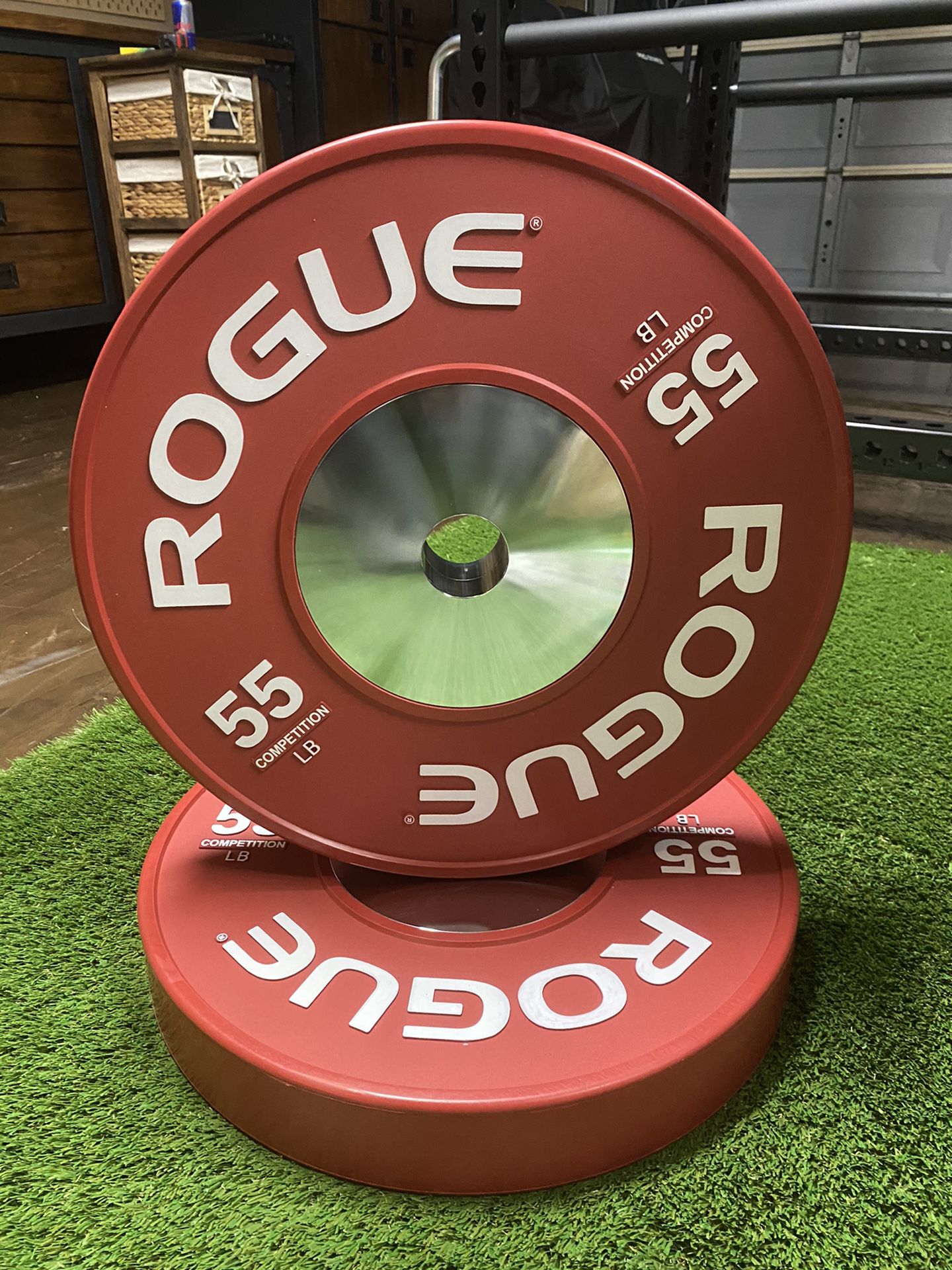 NEW ROGUE 55LB COMPETITION PLATE WEIGHTS