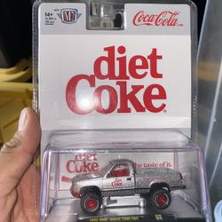 M2 Machines Coca Cola 52500-A28 1998 GMC Sierra 1500 4X4 Silver Diet Coke 