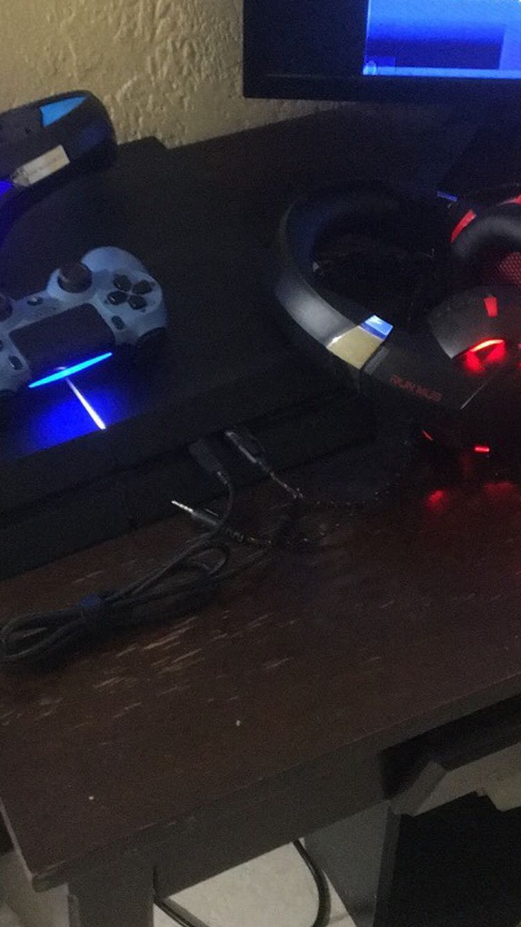 PS4 With Controller And Headsets