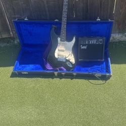 Electrical Guitar With Amplifier 