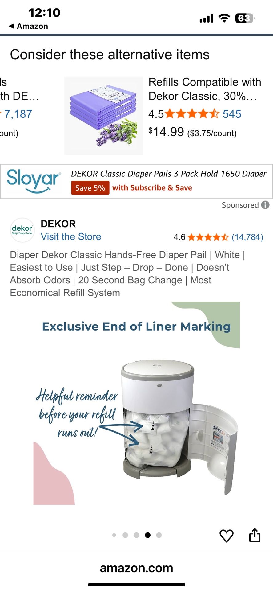 DEKOR DIAPER PAILS