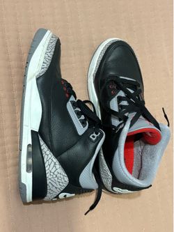 Jordan 3 black cements size 10