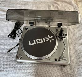 ION TTUSB10 USB Turntable Record Player – Dust Cover – 33/45 RPM
