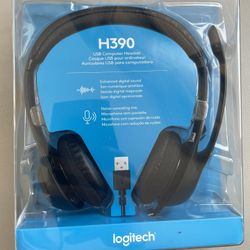 Logitech H390 Wired Headset for PC/Laptop, Stereo Headphones