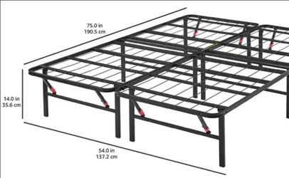 14 inch foldable metal bed frame