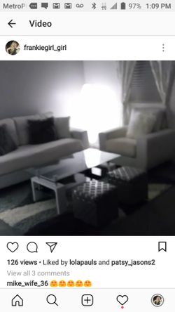 Sofa and chair White leather