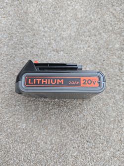 Black & decker 20v lithium battery