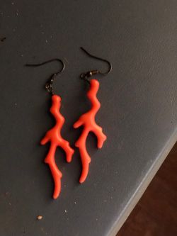 Funky Orange earrings