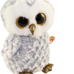 Beanie Boos Owlette - White/Gray Owl Medium