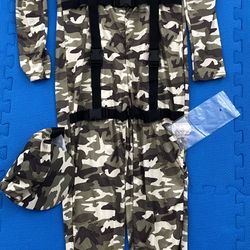 Camouflage Army Costume Size Adult M 