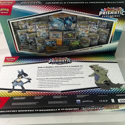 Pokemon Prismatic Lucario ex Tyranitar ex Premium Collection Boxes