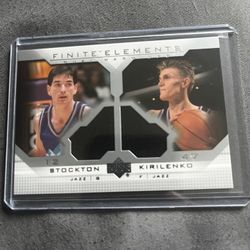 John Stockton, Andrei Kirilenko Jersey Cards